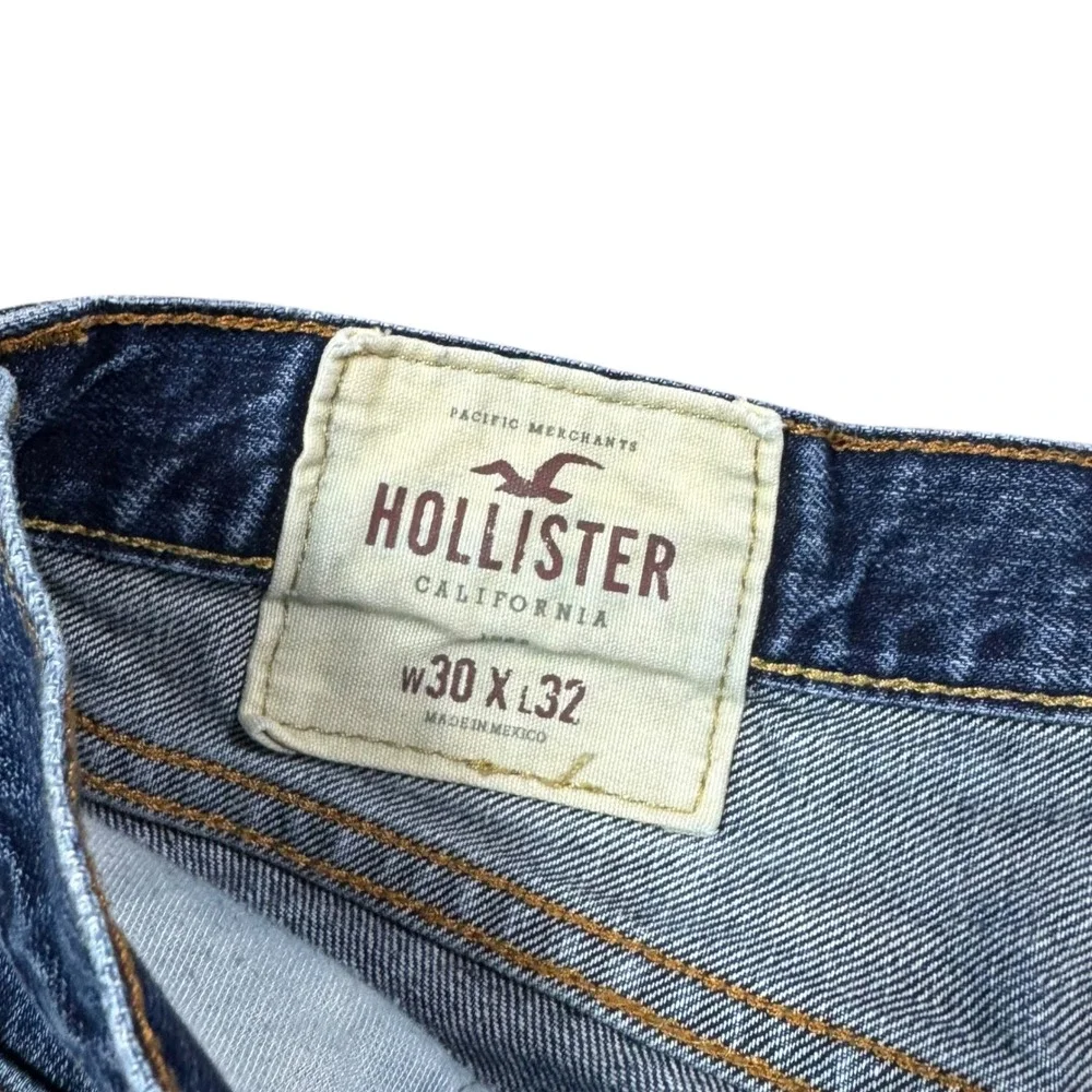Hollister Button Fly Straight Leg Cotton Jeans Men's 30x32 (Fits 30x31 5/8)